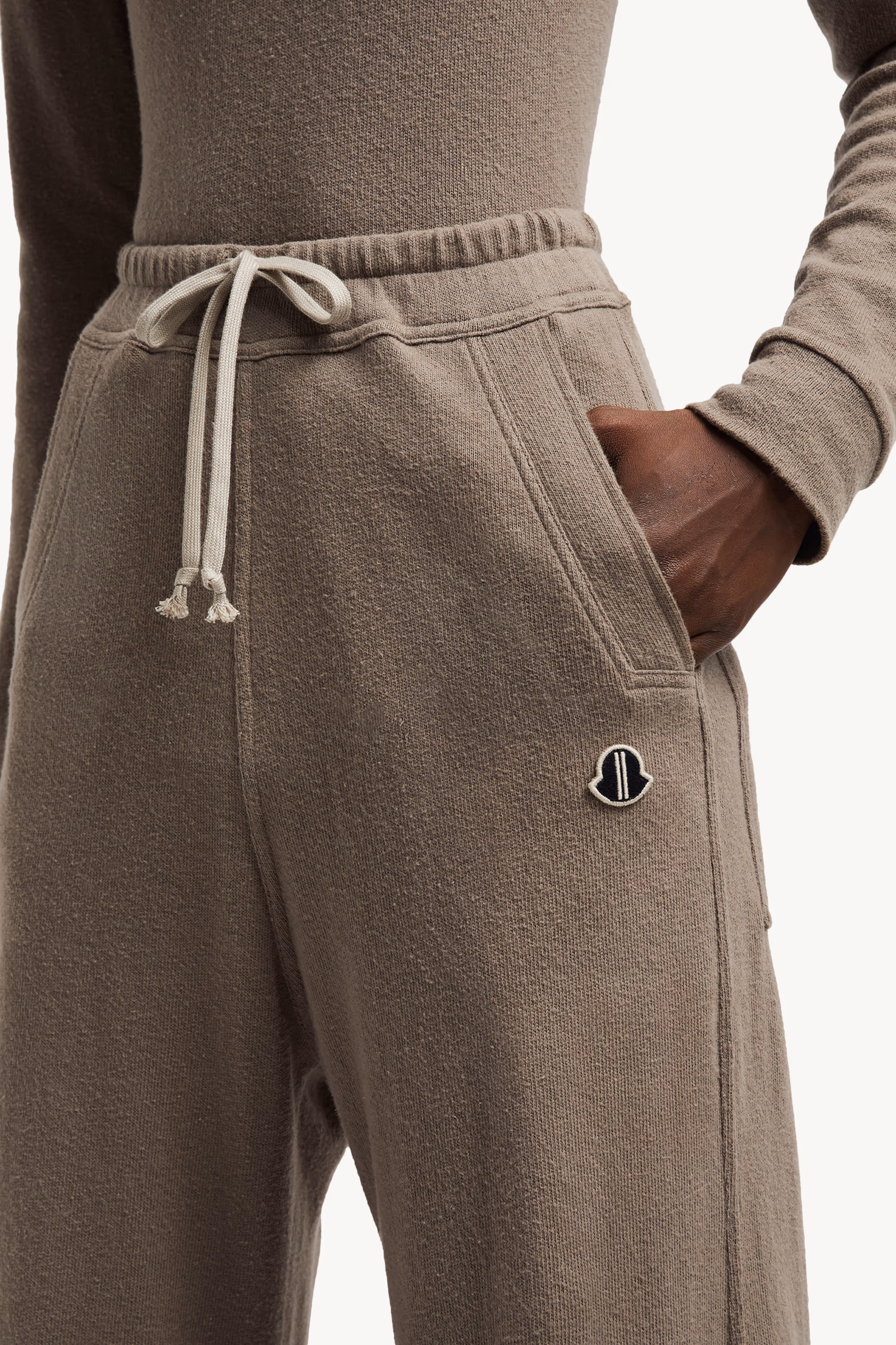 Pantalones deportivos de algodón Belas Moncler + Rick Owens De Género Neutro Marrón Grisáceo Moncler 4